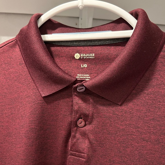 Haggar Maroon Polo - Picture 3 of 6
